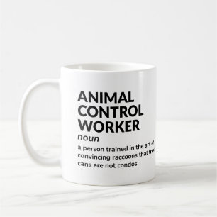 Caneca De Café Definição de agente de controlo de animais engraça