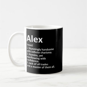Caneca De Café Definição de Alex Nome Personalizado Aniversário D