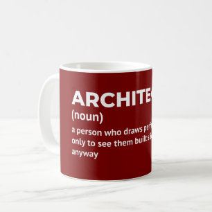 Caneca De Café Definição de arquitetura engraçada