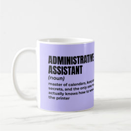 Caneca De Café Definição de Assistente Administrativo Hilário