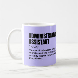 Caneca De Café Definição de Assistente Administrativo Hilário