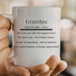 Caneca De Café definição de avô, dia dos pais do avô