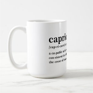 Caneca De Café Definição de Capricórnio Presente Estético de Astr