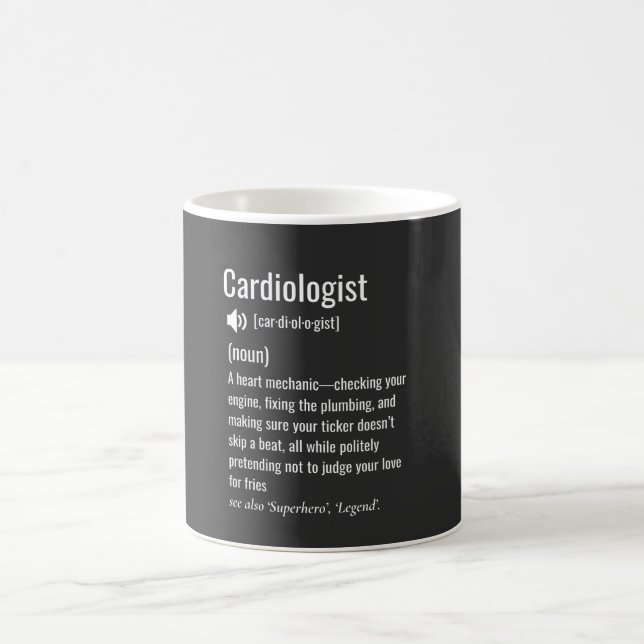 Caneca De Café Definição de Cardiologista  (Centro)
