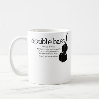 Caneca De Café Definição de Contrabaixo Tocador Orquestra Baixist