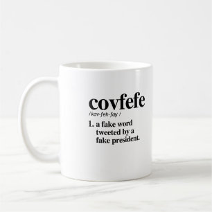 Caneca De Café Definição de Covfefe - uma palavra falsificada
