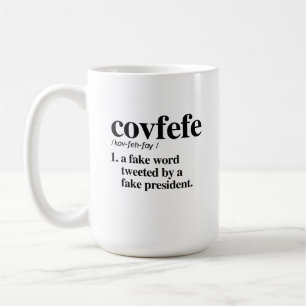 Caneca De Café Definição de Covfefe - uma palavra falsificada