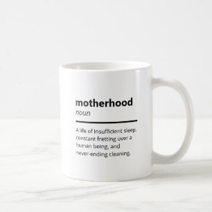 Caneca De Café Definição de Dicionário de Motherhood Engraçada