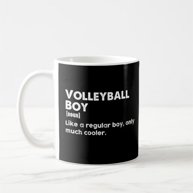 Caneca De Café Definição de Dicionário Engraçado de Voleibol (Esquerda)