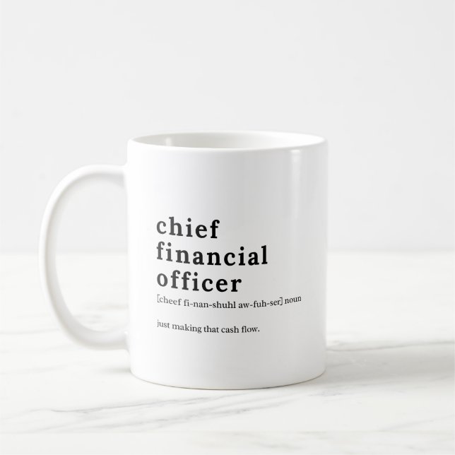 Caneca De Café Definição de Diretor Financeiro – Presente de Fina (Esquerda)