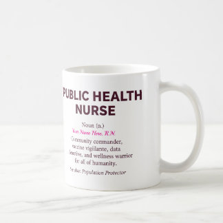 Caneca De Café Definição de Enfermeira de Saúde Pública