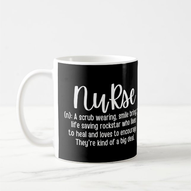 Caneca De Café Definição de Enfermeiro (Esquerda)