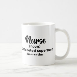 Caneca De Café Definição de Enfermeiro Engraçado Personalizado