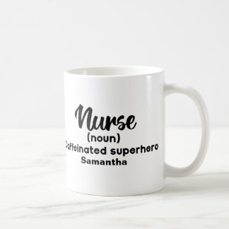 Caneca De Café Definição de Enfermeiro Engraçado Personalizado