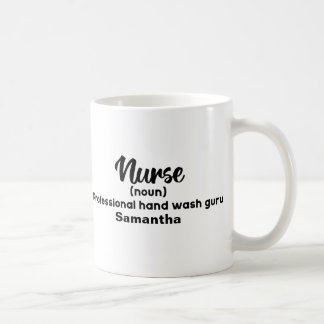 Caneca De Café Definição de Enfermeiro Engraçado Personalizado