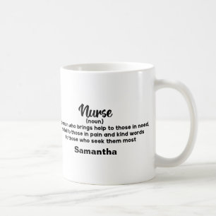 Caneca De Café Definição de Enfermeiro Motivacional Personalizado