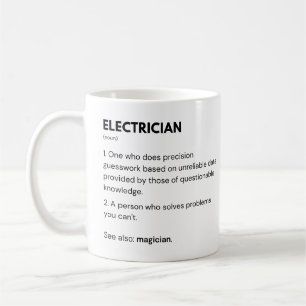 Caneca De Café Definição de Engenheiros Eletricistas e de Manuten
