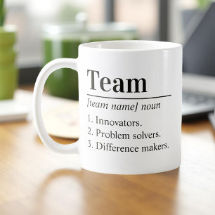 Caneca De Café Definição de Equipe Personalizada Apreciação dos F