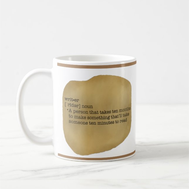 Caneca De Café Definição de Escritor (Esquerda)