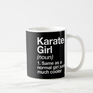 Caneca De Café Definição de Garota de Karatê Divertida e Esportes