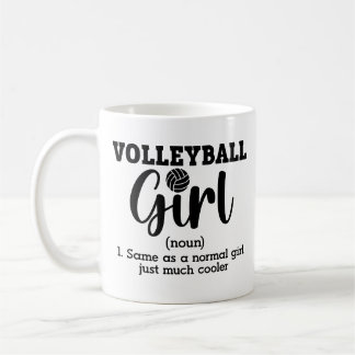Caneca De Café Definição de Garota de Voleibol