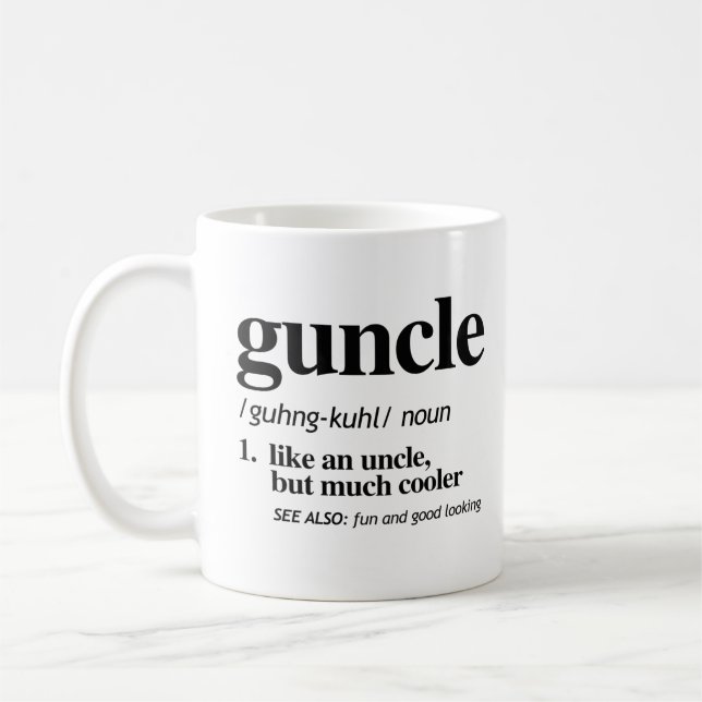 Caneca De Café Definição de Guncle (Esquerda)
