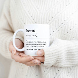 Caneca De Café Definição de home com dicionário de texto personal