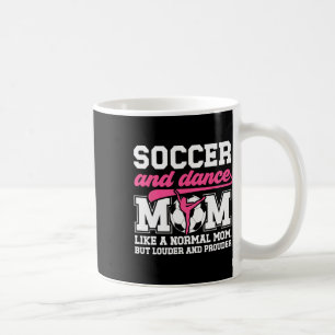 Caneca De Café Definição de Mãe de Futebol e Dança Dançando e Mãe