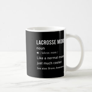 Caneca De Café Definição de Mãe de Lacrosse Feminina Citação Dive