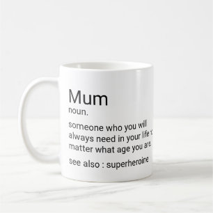 Caneca De Café Definição De Mãe Personalizada Para A Mãe