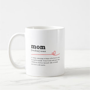 Caneca De Café Definição de Mãe – Presente Emocional para Ela