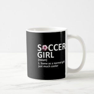 Caneca De Café Definição de Menina de Futebol Engraçado Menina de
