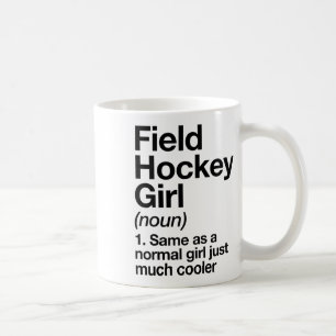 Caneca De Café Definição de menina de hóquei de campo engraçada e