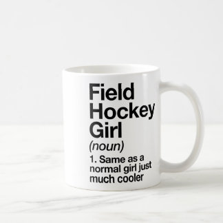 Caneca De Café Definição de menina de hóquei de campo engraçada e