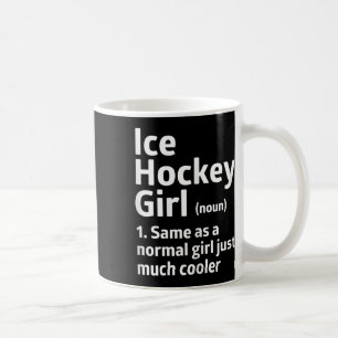 Caneca De Café Definição de Menina de Hóquei no Gelo Engraçado Mu