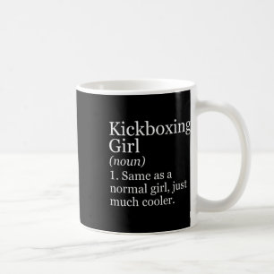 Caneca De Café Definição de Menina de Kickboxing Engraçado Sarcás