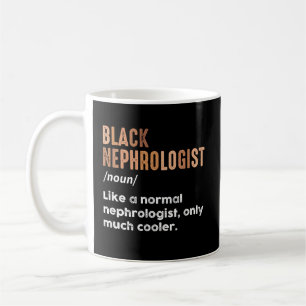 Caneca De Café Definição de Nefrologista Negro Engraçado Nefrolog