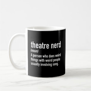 Caneca De Café Definição de Nerd de Teatro