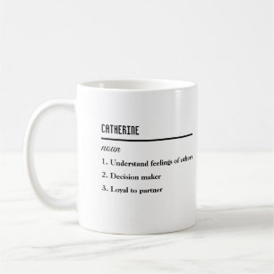 Caneca De Café Definição de Nome Personalizado