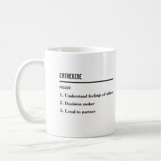 Caneca De Café Definição de Nome Personalizado