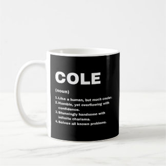 Caneca De Café Definição de Nome Personalizado Cole