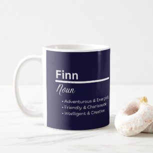 Caneca De Café Definição de Nome Personalizado Finn Boy