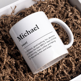 Caneca De Café Definição de nome personalizado para ele