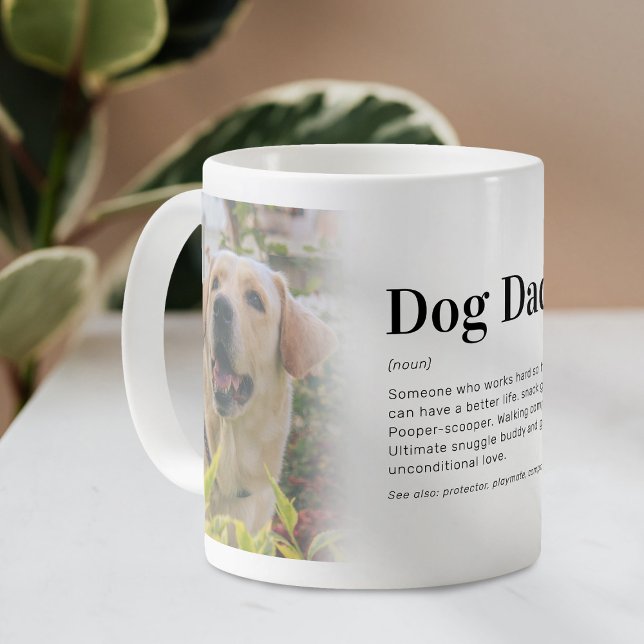 Caneca De Café Definição de Pai de Cachorro Engraçado Foto (Criador carregado)