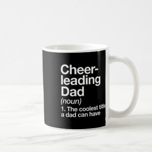 Caneca De Café Definição de Pai de Cheerleading Engraçado Esporte