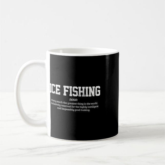 Caneca De Café Definição de Pesca no Gelo Presente Engraçado para (Esquerda)