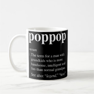 Caneca De Café Definição de Pop-Pop Engraçada Noun Vovô Definido