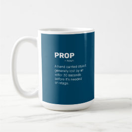 Caneca De Café Definição de "Prop" dos lentes de teatro