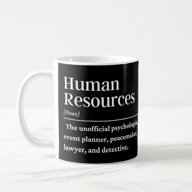 Caneca De Café Definição de recursos humanos (Esquerda)
