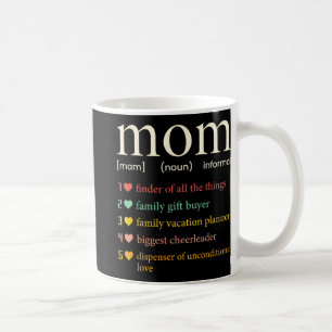 Caneca De Café Definição de substantivo mãe Dia das mães engraçad